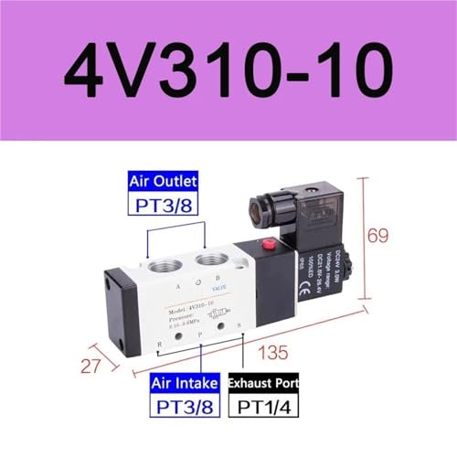 Vanne solénoïde 4V110-06 24V commutation rapide sans perte
