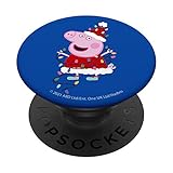 Peppa Pig Christmas Lights Portrait PopSockets PopGrip: Swappable Grip for Phones & Tablets