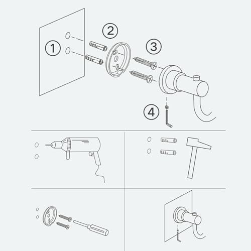 Juego de accesorios para baño de oro rosa con toallero moderno 8