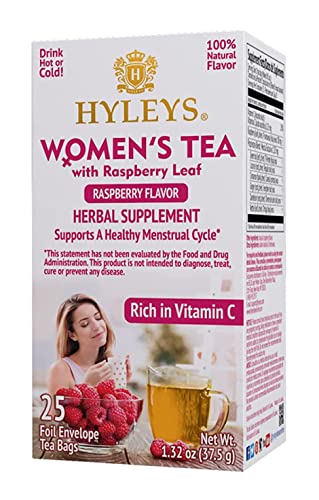 Hyleys Women Tea Raspberry Flavor - 25 Tea Bags -