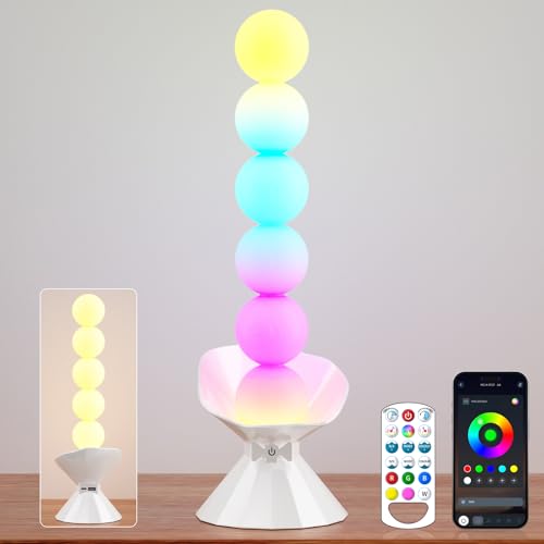 Table Lamp, LED Desk Lights with Touch Control, Color Changing