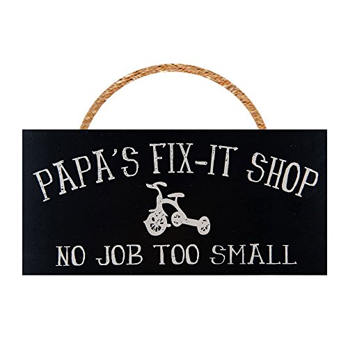 Man Cave and Garage Wall Decor Signs (Papa's Fix-It Shop)
