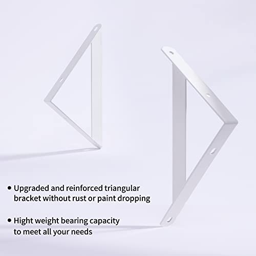 Fun Memories White Floating Shelves Set Of 2, Wooden Wall Shelf 24 Inch Long, Wall Storage Shelves For Bathroom, Living Room, Kitchen, Modern Wall Hanging Display Shelves #TOP6