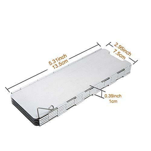 Mintice 9 Plaat Opvouwbare Brander Voorruit Camping Opvouwbare Kachel Voorruit Outdoor Aluminium Gasfornuis Windscherm Picknick Gas Kachel Voorruit voor BBQ Koken Wandelen - Image 3