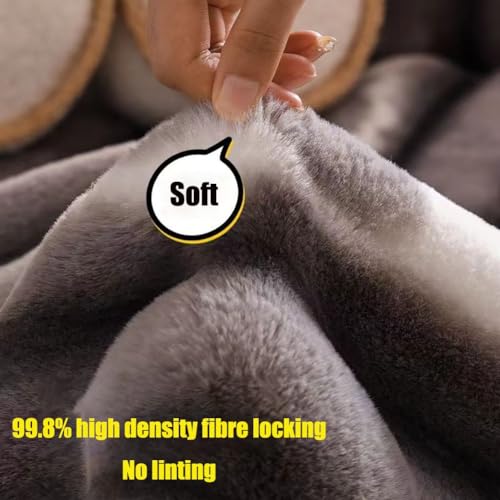 Funda de sofa super suave efecto conejo con base fija universal para protectores de salon 4