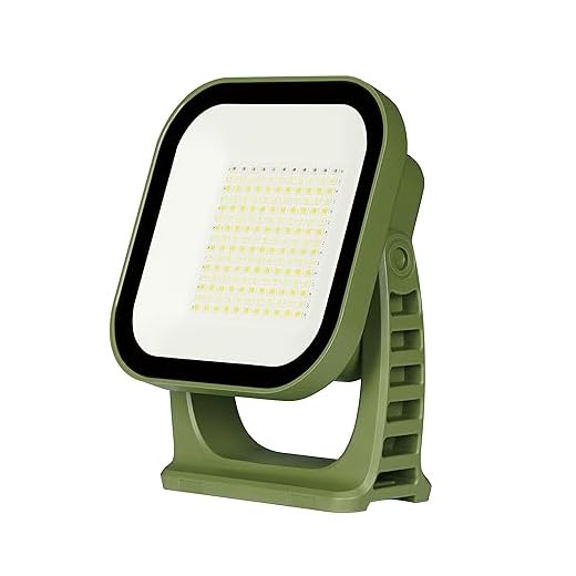 MOSLIGHTING Portable Work Light, 4000LM, IP65 Waterproof Magnetic Work Lights with Stand, 12000mAh PowerBank LED Rechargeable Lights, 1/4” Threaded Port Flood Light for Job Site, Car Repairing