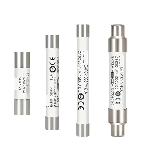 Fusible solaire PV protégez vos panneaux du court-circuit DC 1000V 1500V 15A