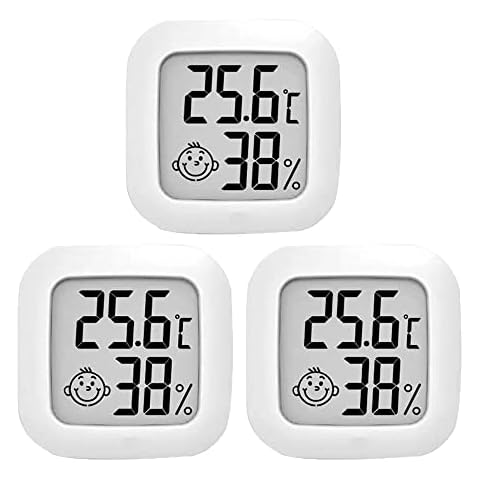 Thermometer-Hygrometer, Mini-LCD-Digital Thermometer, Thermometer-Luftfeuchtigkeitsmesser für Wohnzimmer, Büro, Babyzimmer Cover