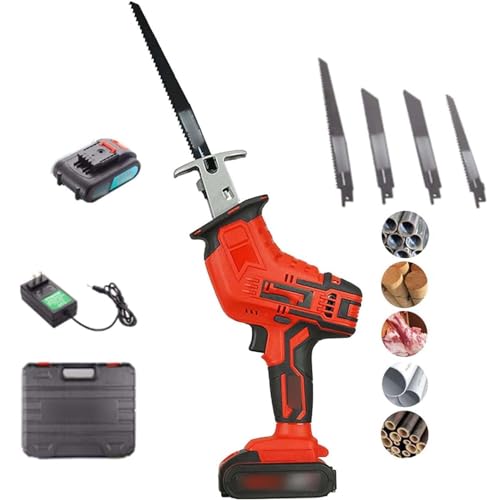 MAYFABD Sierra Eléctrica para Huesos 24V Sierra Carnicero para Cortar Huesos Jamon Congelar Carne Multifunción Sierra con Batería y Cuchilla Cargador Rápido para Costillas Manitas,B