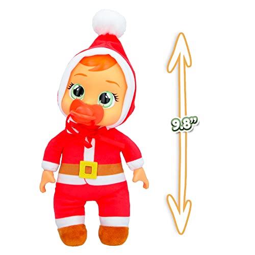 Cry Babies Tiny Cuddles Christmas Claus - 9" Baby Dolls, Cries Real Tears, Santa Themed Pajamas #TOP3
