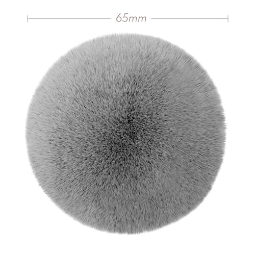 Luvia Cosmetics Prime Vegan Kabuki Brush, XXL Powder Make-Up Brush, Synthetic, Pearl / Coffee, Pearl / Cofee - Image 3