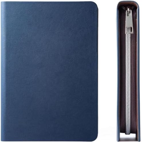 uuClub システム手帳 ビジネスノート 多機能 仕事 a5 a6 6穴 ルーズリーフ カバー リングページ メモ帳 卒業記念品 就職 ファスナー プライベート 男女兼用 ビジネス オフィス用品 (A6,C)