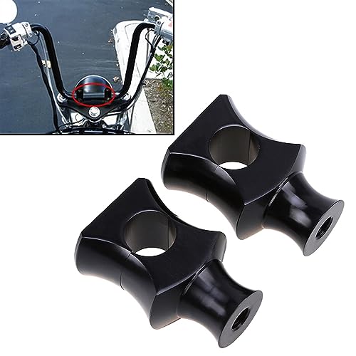 Elevadores de manillar 22mm moto Suzuki abrazadera montaje elevador barra aluminio negro 3