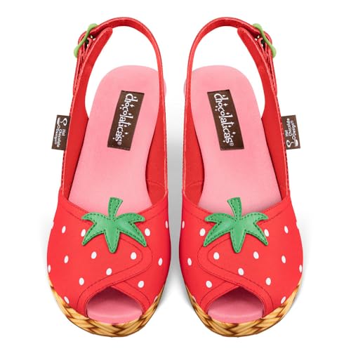 Image of Hot Chocolate Design Funky Women's Peep Toe Wedge Sandals