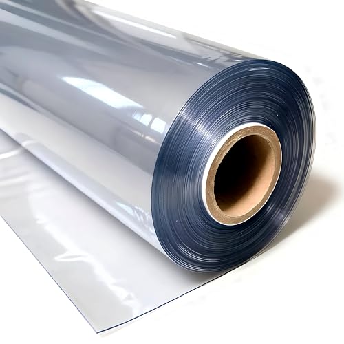 Flexa Crystal Clear Vinyl 30 Gauge (54' Wide) 5 Yards Long | Double Polished Marine Grade Vinyl | Waterproof, Uv Resistant, Cpsia Compliant | Flexible Plastic For Porch Enclosure, Windows, Covers