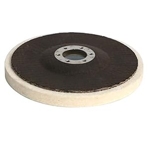 5 inch wollen polijstwielpads hoek 125 mm grinder wiel viltschijf for metalen marmeren glas keramiek (Color : Gold, Size : 5pc)