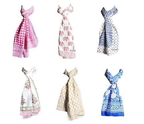 Écharpe femme multicolore Mango-Gifts accessoire de cou en maille douce Medium