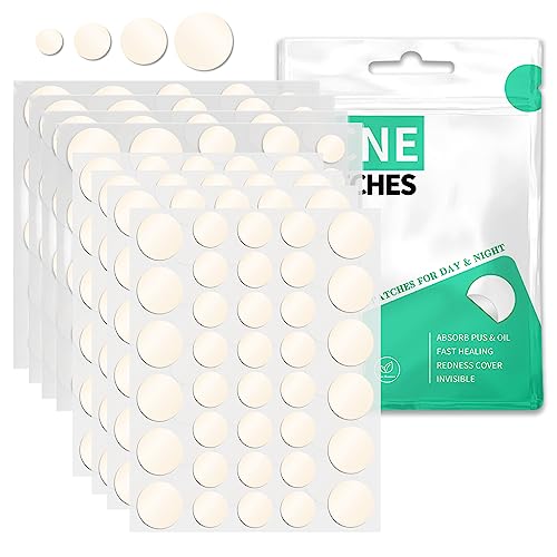 264 Parches Acne Hidrogel Pimple Patch Día y Noche 2 En 1 Parches Granos De Impermeables Transpirables y Invisibles Potente Parches Para Granos Acne