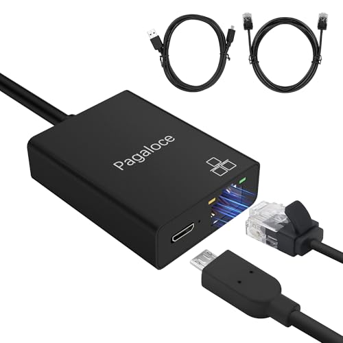 Ethernet Adapter for Fire TV Stick Micro USB to RJ45 Adapter Compatible with Fire TV Stick Basic/2nd/4k/Lite Chromecast 1/2/3/Ultra/Audio with Micro USB Power Cable & Ethernet Cable 100Mbps