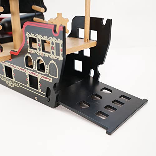 Le Toy Van Barbarossa Pirate Ship Set Premium Wooden Toys For Kids Ages 3 Years & Up #TOP2