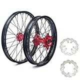 Jantes en aluminium 7075-T6, anodisées en noir.Rayon en acier inoxydable 304 avec écrou en laiton.