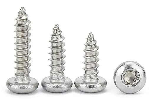 M5 x 16 mm Torx Tapping Screws, Round Head Screw, 304 Stainless Steel, Self-Drilling Wood Screws (Pack of 60) โ image 1