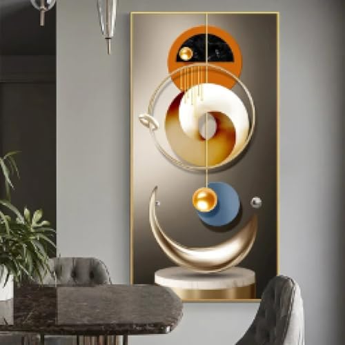Affiche photo murale avec affiche géométrique salon et décoration maison moderne 50x100cm