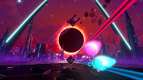 Synth Riders PS4 videojuego musical de ritmo y baile retro cyberpunk 3