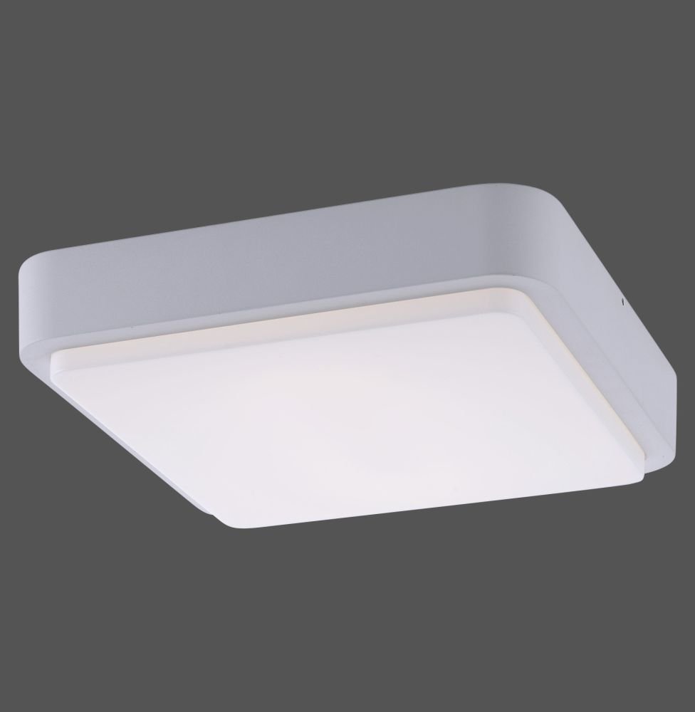 Paul Neuhaus Fassaden Außenleuchte Wand-Deckenleuchte smarthome weiß | Smart Home, RGBW Farbwechsel, 1060 Lumen, 11 Watt, dimmbar per Fernbedienung