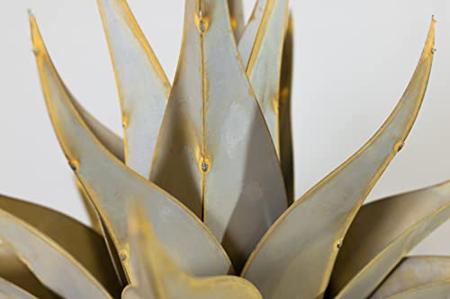 Desert Steel Sharkskin Agave - Small (22" W x 18" H) - Indoor/Outdoor Metal Yard Art & Yard Decor, All Weather - Thumbnail 6