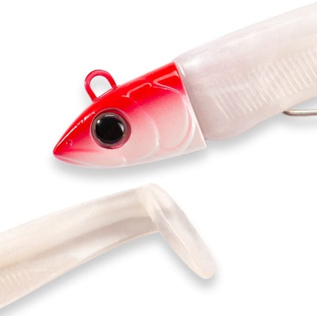3 Cucchiaini Jigging Piombo Minnow 1.5oz - Rosso E Nero Scintillante - Esca Da Pesca Per Trota E Salmone