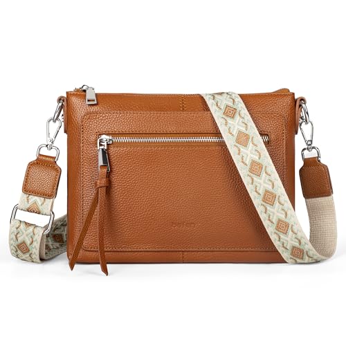 Image of befen Genuine Leather Purses for Women, RFID Medium Leather Crossbody Bags Shoulder Purse Handbags