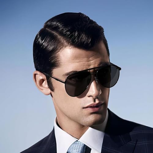 Polarized Sunglasses for Men Women Aviator Sunglasses Metal Oval Vintage Sun Glasses for Driving Golf2