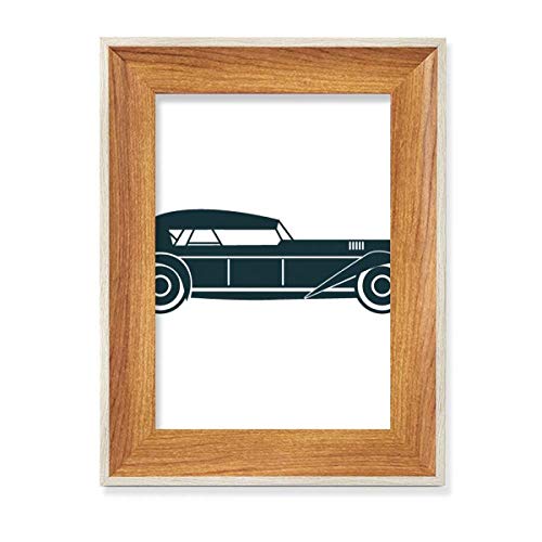 Coches clásicos de diseño Silhouette Verde en marcos de madera noble 2
