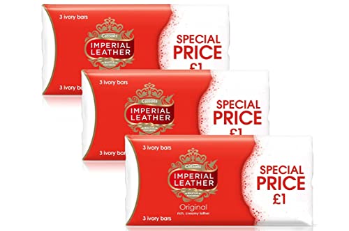 Trusted per generazioni 9 x CUSSONS IMPERIAL LEATHER ORIGINAL SOAP BAR 100g - 3 MULTIPACK 3 x 100g by Imperial Leather