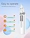Nasal Aspirator for Baby,Baby Nose Sucker,Electric Nasal Aspirator for Baby,for Relieving Nasal Congestion,Nose Cleaner with 3 Silicone Tips,Adjustable Suction Level,Music and Light Soothing Function