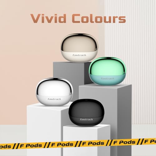 Image of Fastrack Fpods FZ500 Pro |BT V5.4 |ANC Up to 30db|50 Hrs Play Time |Quad mic ENC | Low Latency Gaming Mode - 40ms|10mm Bass Drivers|3C NitroFast Charge -200 Mins in 10 Mins |IPX4 Rating