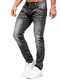Pantalón vaquero slim fit fit para hombre; Con cierre de botones