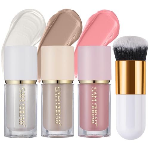 Liquid Contour Stick Trio, 3 Pack Bronzer Blush Highlighter Face Makeup ...