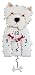 Allen Designs Westin Dog Westie Clock