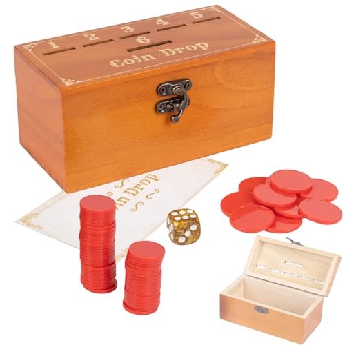 Wooden Penny Game Extguds juego de mesa de madera miniatura 1