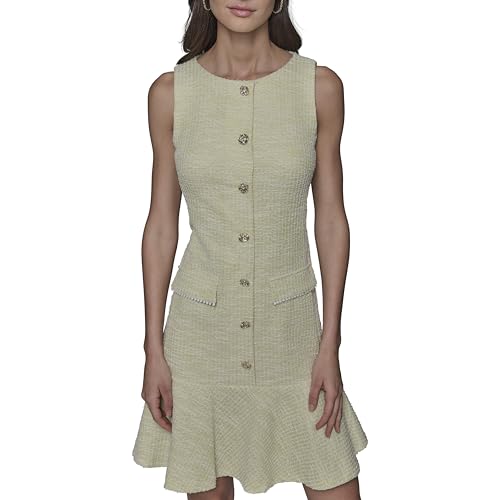 Robe mini Karl Lagerfeld Paris à boutons pour femme taille 40 coloris vert citrus