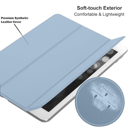 Image of DuraSafe Cases for iPad 7.9 Inch Mini 5th [ Mini 2019 5 Gen ] MUQY2HN /A MUQW2HN /A MUQX2HN /A MUU62HN /A MUU32HN /A MUU52HN /A Ultra Slim Smart Auto Sleep /Wake PC Cover - Light Blue