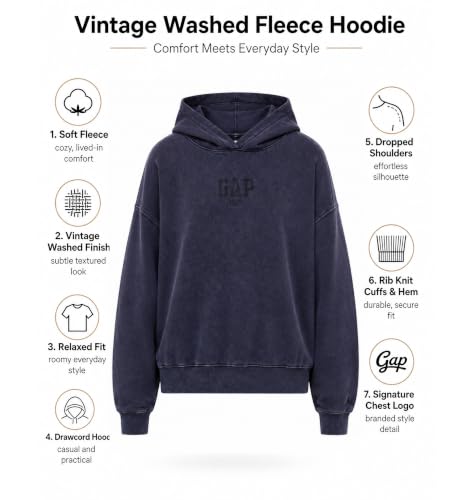 Image of GAP Women's Logo Hoodie Hooded Full Zip Sweatshirt