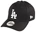 Produktbild New Era Los Angeles Dodgers 9forty Adjustable Cap MLB Rear Logo Black/White - One-Size