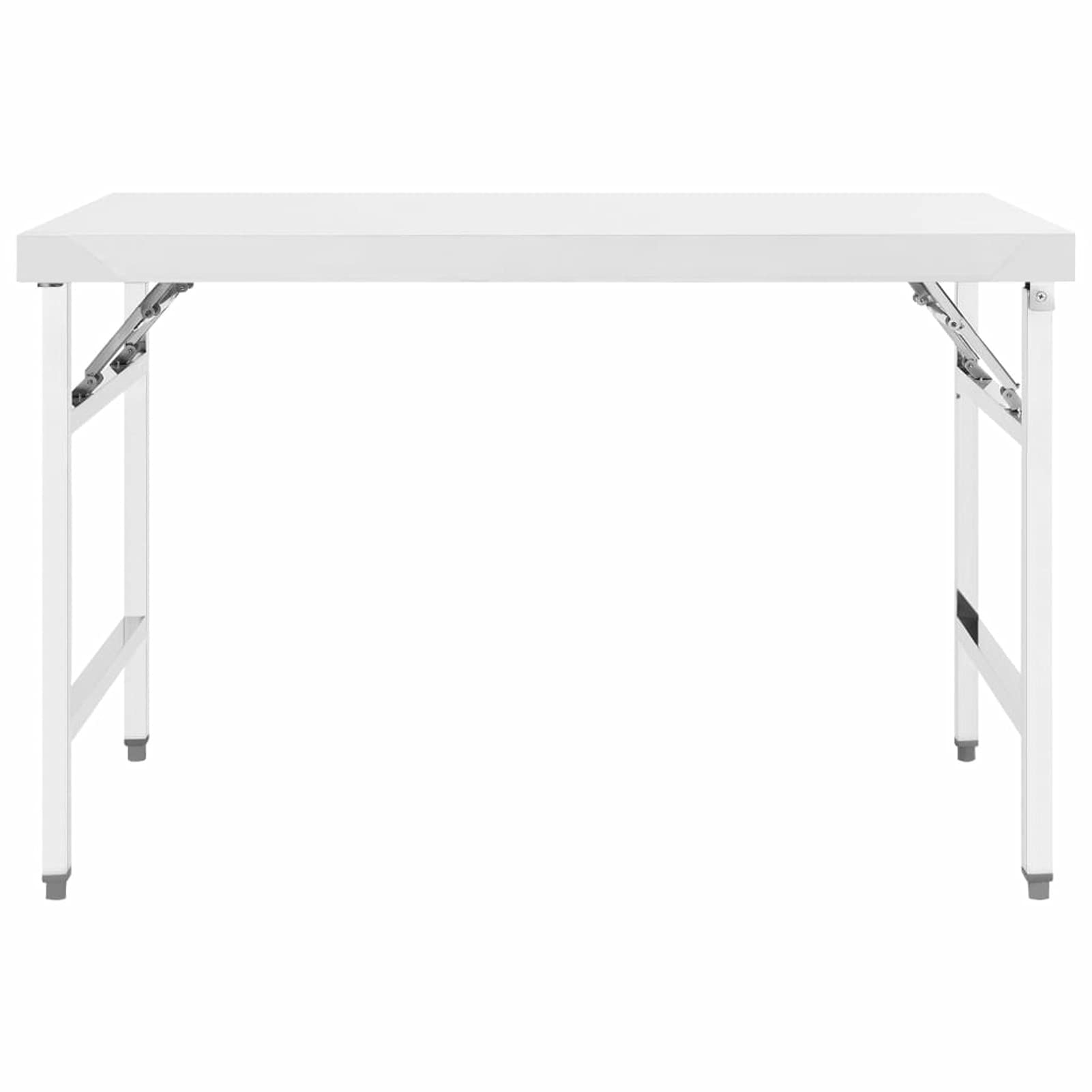 Tavolo da lavoro pieghevole, per preparazione cibo, 120x60x80 cm, acciaio inossidabile, tavolo cucina professionale for ristoranti, scuole, cucine commerciali