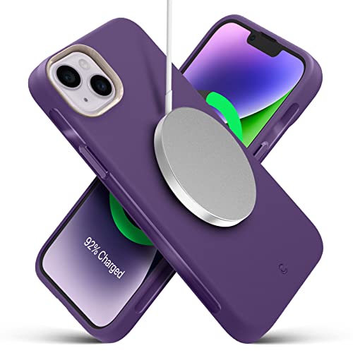 Image of Spigen Cyrill UltraColor Mag | iPhone 14 Case | Purple iPhone 14 Back Cover | TPU+Poly Carbonate - Taro