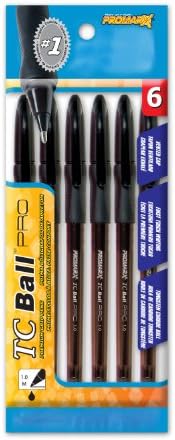 Kittrich Corporation Promarx Tc Ball Pro Grip Stick Pen, 1.0 mm, Black Ink, 6-Count (BP64-KF1P06-48) image 3
