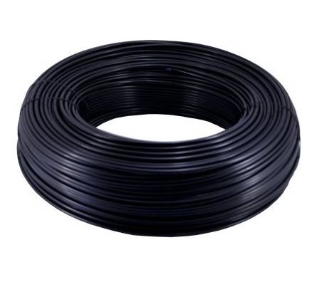 Tubo per frigorifero o osmosi, Webkaufhaus24, Nero, 1/4" (6 mm), 50 m, Plastica, Filtro acqua, Altamente flessibile