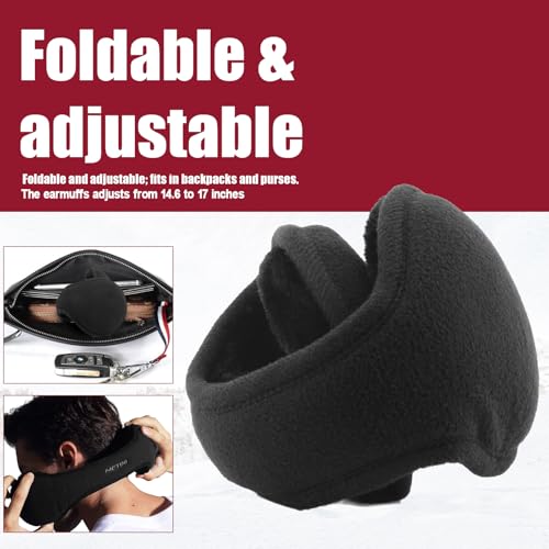 metog unisex foldable ear warmers polar fleecekints winter earmuffs